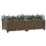 VIDAXL -Pflanzer erhöhte 80 x 40 x 23 cm Polypropylen