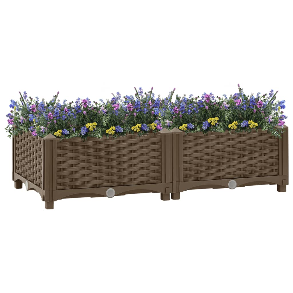 Vidaxl Planter je dvignil 80x40x23 cm polipropilen