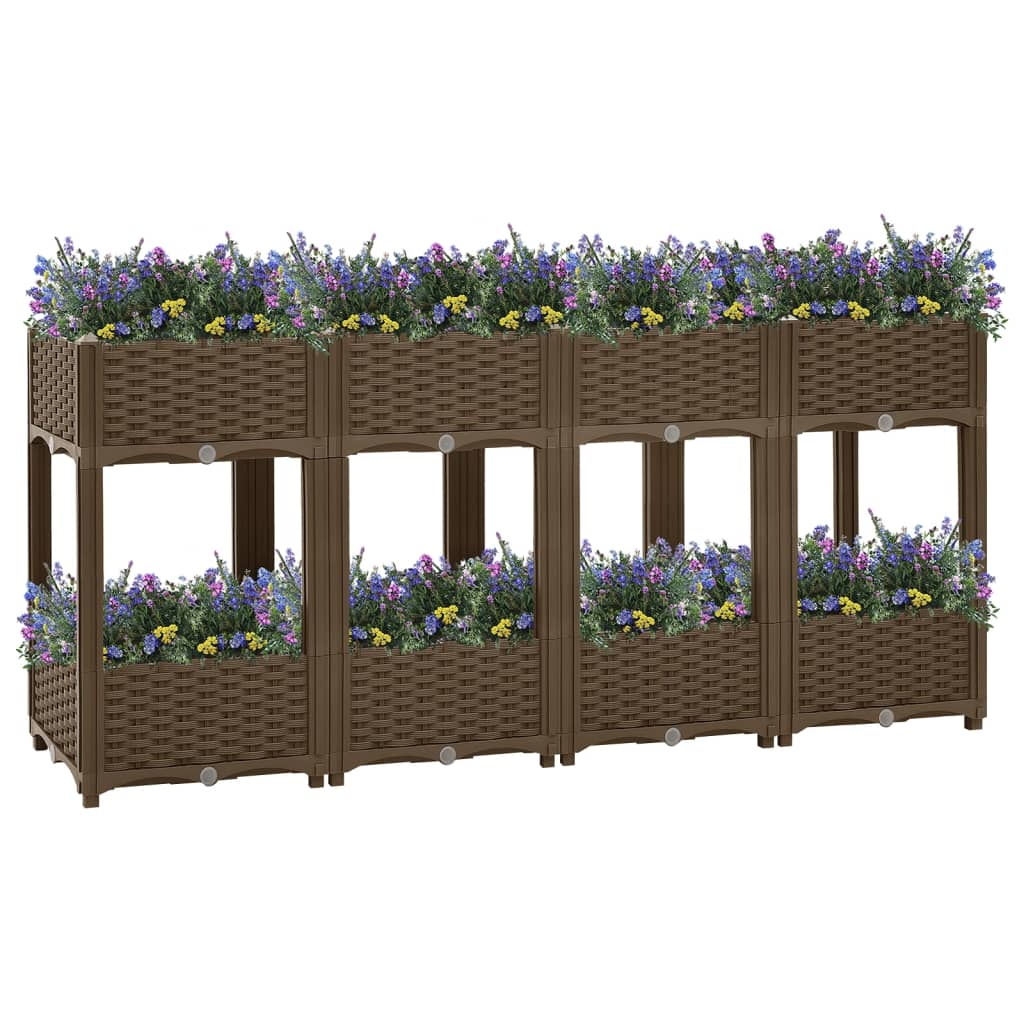 Vidaxl Planter je dvignil 160x40x71 cm polipropilen