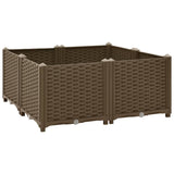 Vidaxl Planter je dvignil 80x80x38 cm polipropilen