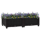 VIDAXL -Pflanzer erhöhte 80 x 40 x 23 cm Polypropylen