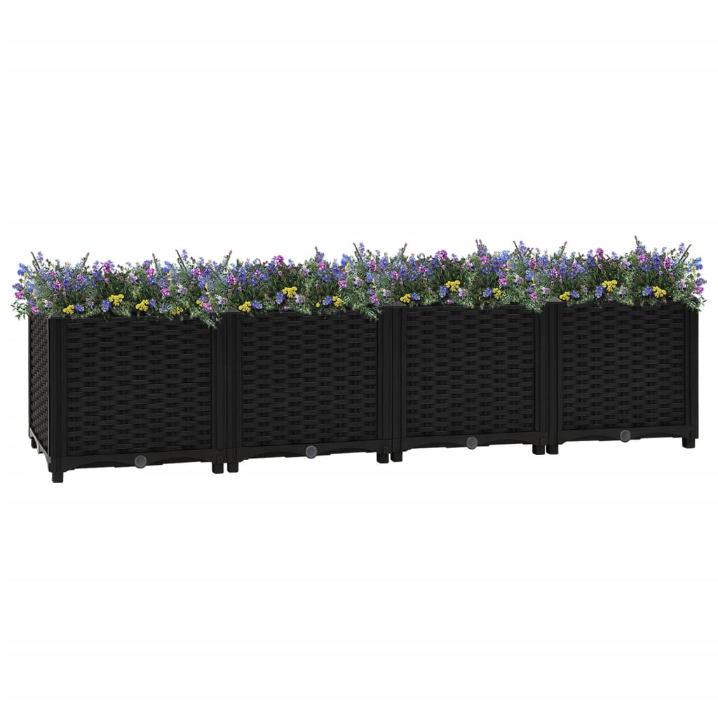 Vidaxl Planter je dvignil 160x40x38 cm polipropilen