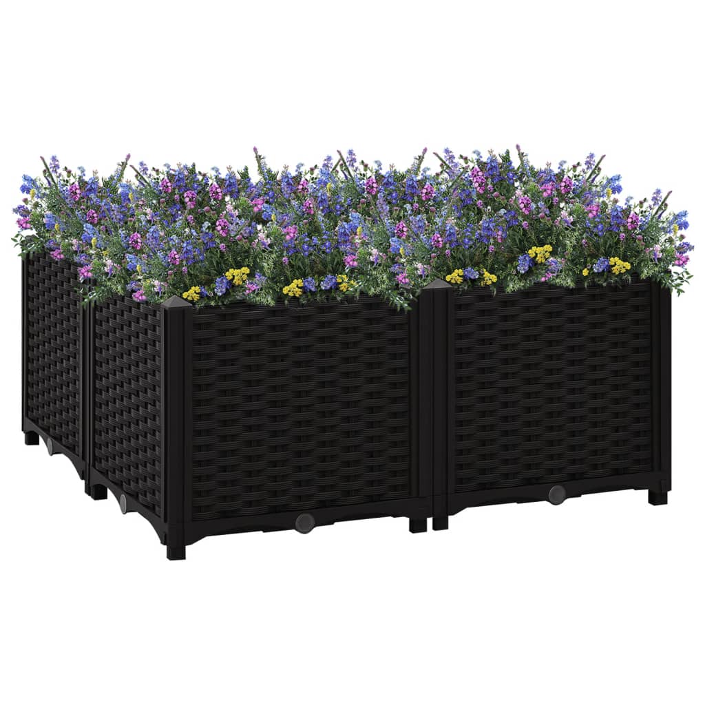 Vidaxl Planter höjde 80x80x38 cm polypropen