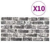 VIDAXL 11 ST WALL PORTEULE 3D Dunkelgrau Backstein EPS