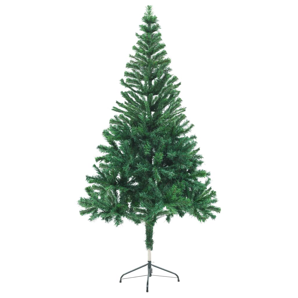 VIDAXL KUNSTKERSTBOOM mit Beleuchtung und Weihnachtsbällen 380 Zweige 150 cm