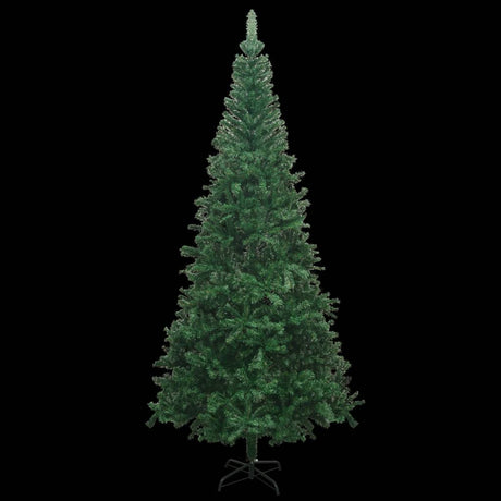Vidaxl Kunstkerstboom mit Beleuchtung und Weihnachtsbällen L 240 cm Grün