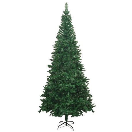 Vidaxl Kunstkerstboom mit Beleuchtung und Weihnachtsbällen L 240 cm Grün