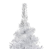Vidaxl Kunstkerstboom mit Beleuchtung und Weihnachtskugeln 210 cm Haustier Silber