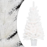 Vidaxl Kunstkerstboom mit Beleuchtung und Weihnachtsbällen 90 cm Weiß