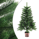 Vidaxl Kunstkerstboom mit Beleuchtung und Weihnachtsbällen 90 cm Grün