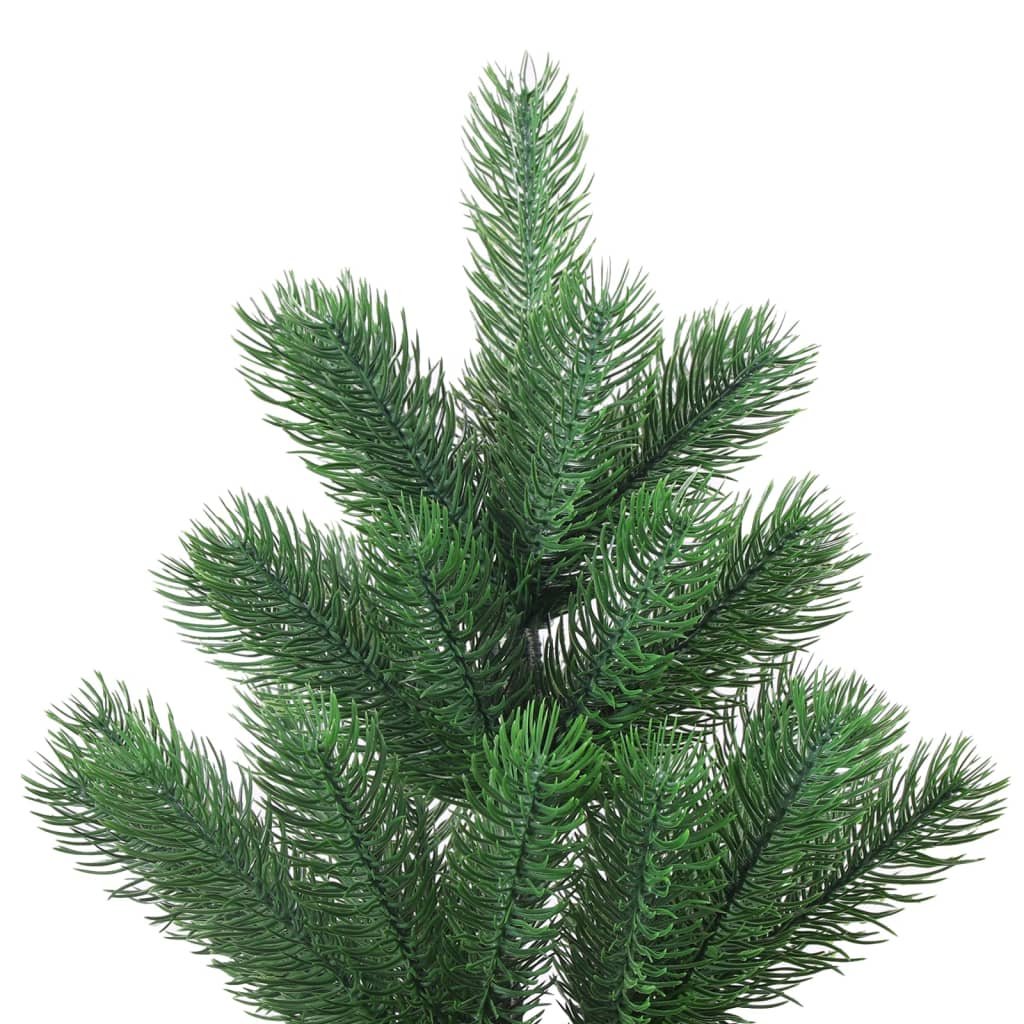 Vidaxl Kunstkerstboom Nordmann mit LEDs und Weihnachtsbällen 120 cm Grün