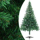 Vidaxl Kunstkerstboom mit Beleuchtung und Weihnachtskugeln 230 Zweige 120 cm
