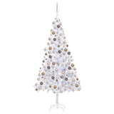 VIDAXL KUNSTKERSTBOOM mit Beleuchtung und Weihnachtskugeln 910 Zweige 210 cm