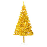 Vidaxl Kunstkerstboom mit Beleuchtung und Weihnachtskugeln 180 cm Haustier Gold