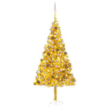 Vidaxl Kunstkerstboom mit Beleuchtung und Weihnachtskugeln 240 cm Haustier Gold