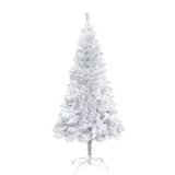 Vidaxl Kunstkerstboom mit Beleuchtung und Weihnachtsbällen 150 cm Haustier Silber