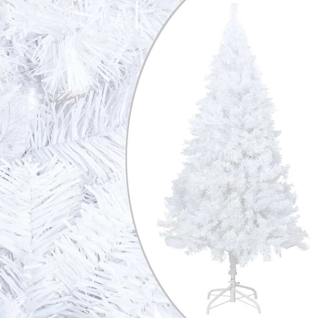 Vidaxl Kunstkerstboom mit Beleuchtung und Weihnachtskugeln 120 cm PVC Weiß