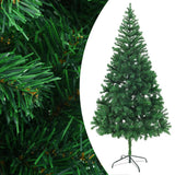 VIDAXL KUNSTKERSTBOOM mit Beleuchtung und Weihnachtskugeln 910 Zweige 210 cm