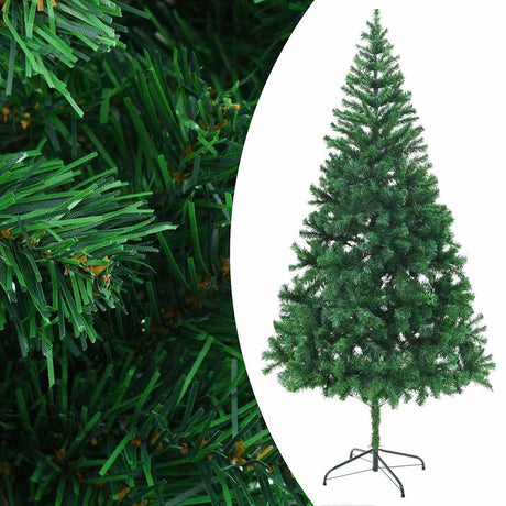 VIDAXL KUNSTKERSTBOOM mit Beleuchtung und Weihnachtskugeln 910 Zweige 210 cm