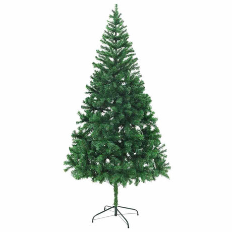 VIDAXL KUNSTKERSTBOOM mit Beleuchtung und Weihnachtskugeln 910 Zweige 210 cm