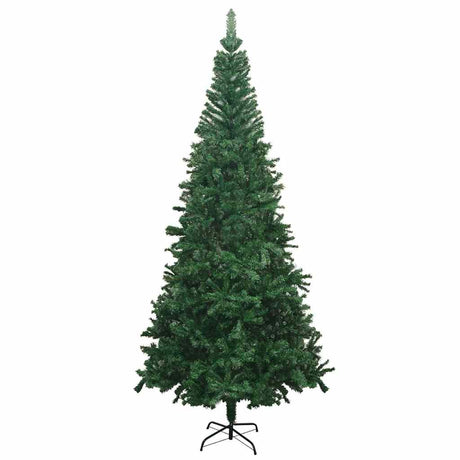 Vidaxl Kunstkerstboom mit Beleuchtung und Weihnachtsbällen L 240 cm Grün