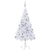 VIDAXL KUNSTKERSTBOOM mit Beleuchtung und Weihnachtsbällen 620 Zweige 180 cm
