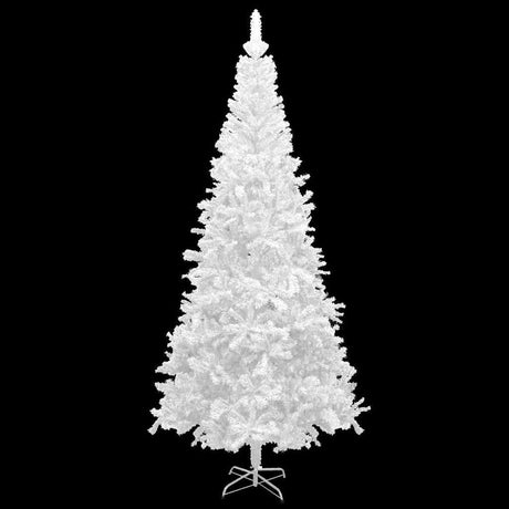 Vidaxl Kunstkerstboom mit Beleuchtung und Weihnachtsbällen L 240 cm Weiß