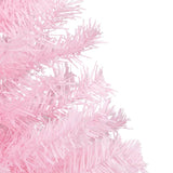 Vidaxl Kunstkerstboom mit Beleuchtung und Weihnachtskugeln 240 cm PVC Pink