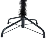 Vidaxl Kunstkerstboom mit Beleuchtung und Weihnachtskugeln 120 cm PVC Schwarz