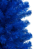 Vidaxl Kunstkerstboom mit Beleuchtung und Weihnachtskugeln 150 cm PVC Blau