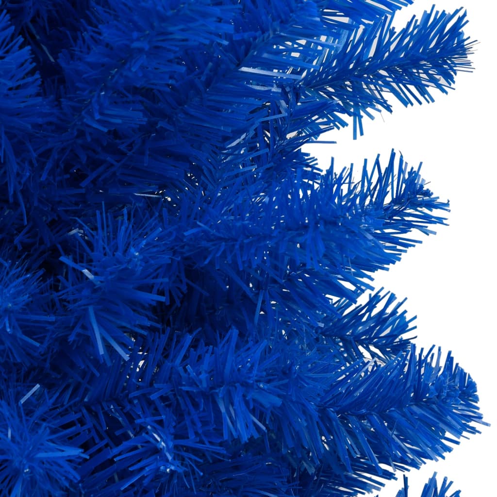 Vidaxl Kunstkerstboom mit Beleuchtung und Weihnachtskugeln 240 cm PVC Blau