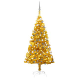 Vidaxl Kunstkerstboom mit Beleuchtung und Weihnachtskugeln 150 cm Haustier Gold