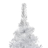 Vidaxl Kunstkerstboom mit Beleuchtung und Weihnachtskugeln 210 cm Haustier Silber