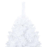 Vidaxl Kunstkerstboom mit Beleuchtung und Weihnachtskugeln 150 cm PVC Weiß