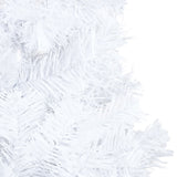 Vidaxl Kunstkerstboom mit Beleuchtung und Weihnachtskugeln 180 cm PVC Weiß