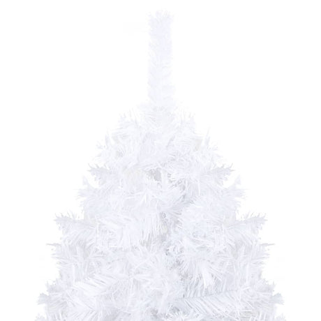 Vidaxl Kunstkerstboom mit Beleuchtung und Weihnachtsbällen 240 cm Weiß