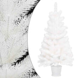 Vidaxl Kunstkerstboom mit Beleuchtung und Weihnachtsbällen 90 cm Weiß