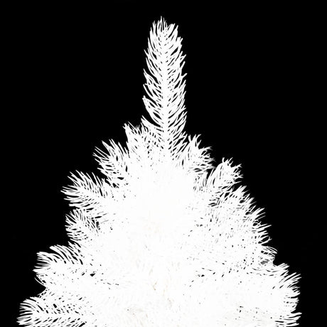 Vidaxl Kunstkerstboom mit Beleuchtung und Weihnachtsbällen 240 cm Weiß