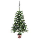 Vidaxl Kunstkerstboom mit Beleuchtung und Weihnachtsbällen 65 cm Grün