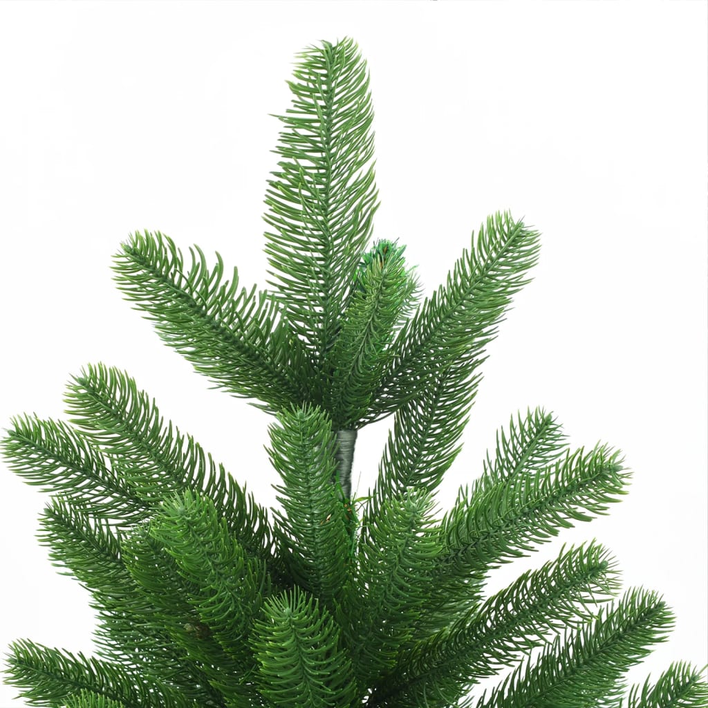 Vidaxl Kunstkerstboom mit Beleuchtung und Weihnachtsbällen 210 cm Grün