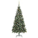 VIDAXL KUNSTKERSTBOOM mit Beleuchtung und Weihnachtsbällen 210 cm