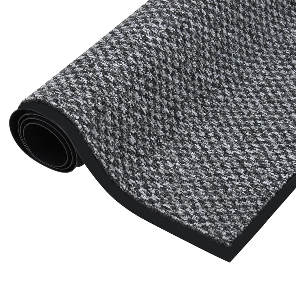 Vidaxl DOORMAT 90x150 cm gris