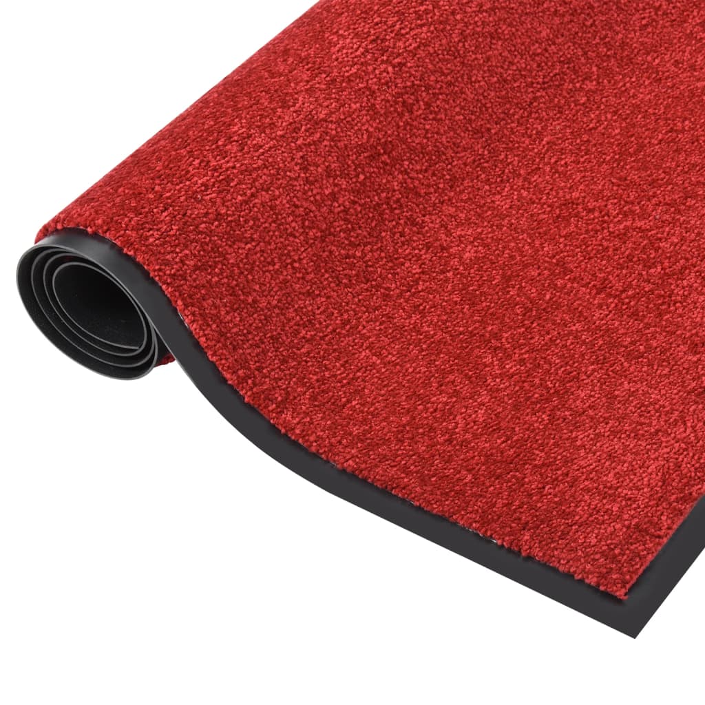 Vidaxl DOORMAT 80x120 cm rouge