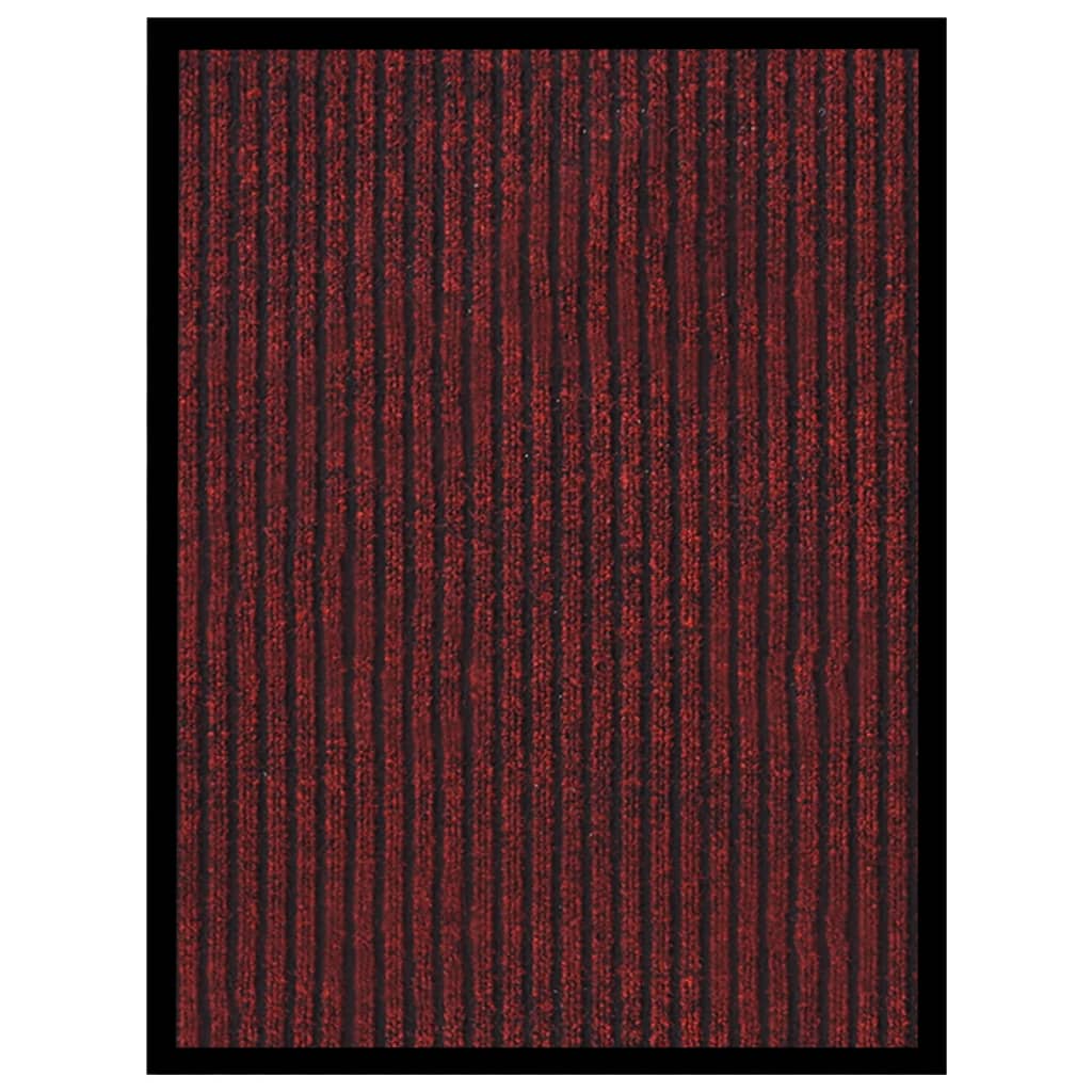 VIDAXL ROORMAT 40x60 cm rosso a strisce