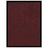 VIDAXL ROORMAT 40x60 cm rosso a strisce