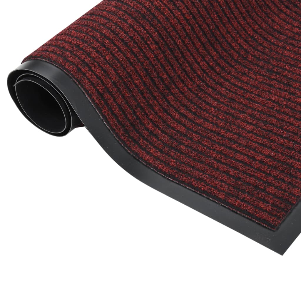 VIDAXL ROORMAT 40x60 cm rosso a strisce