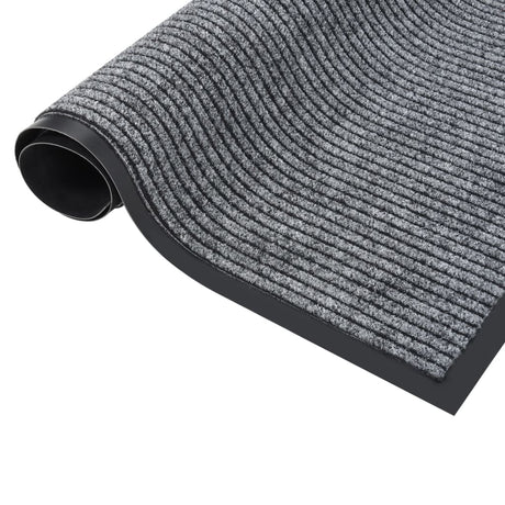 VIDAXL PORTOMAT 80x120 cm gestreiftes Grau
