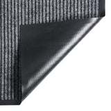 VIDAXL PORTOMAT 80x120 cm gestreiftes Grau