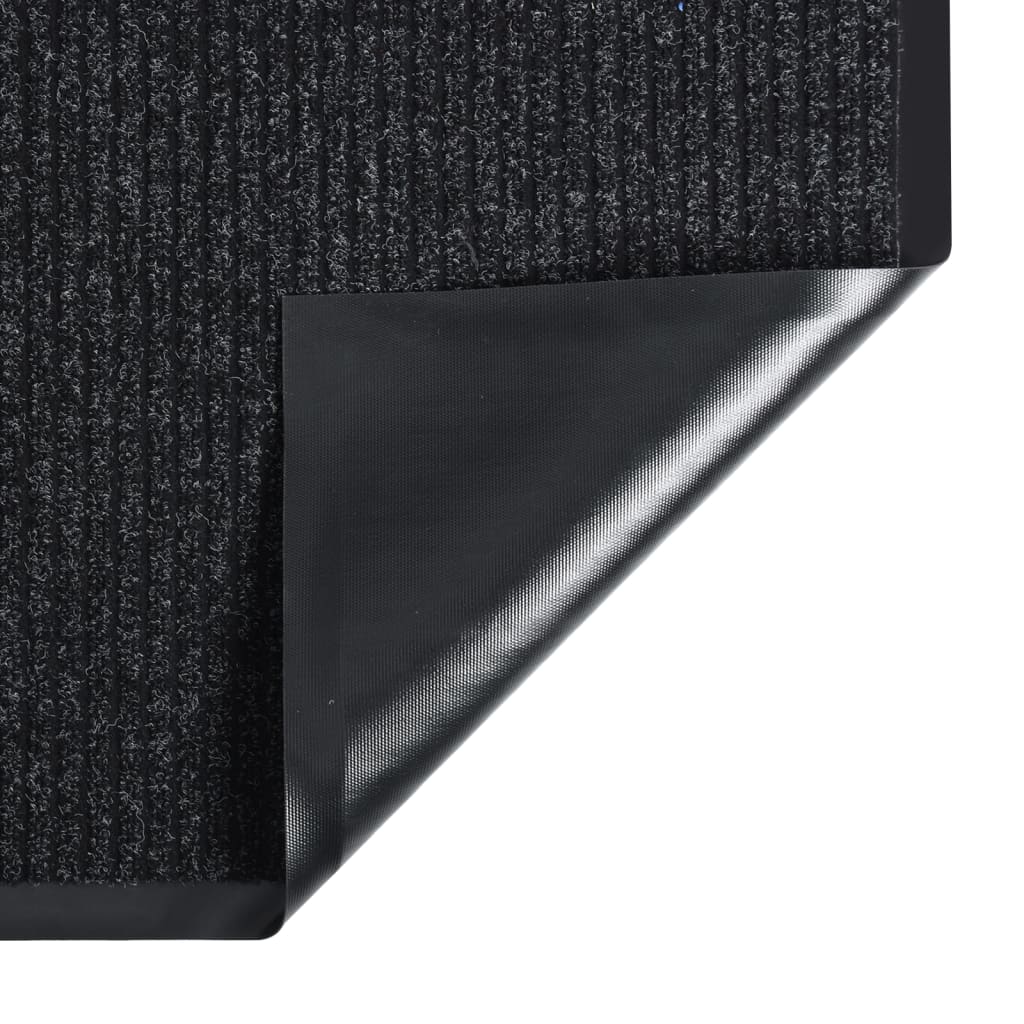 VIDAXL -Türmatte 60x80 cm gestreiftes Anthrazit -ausgelöst