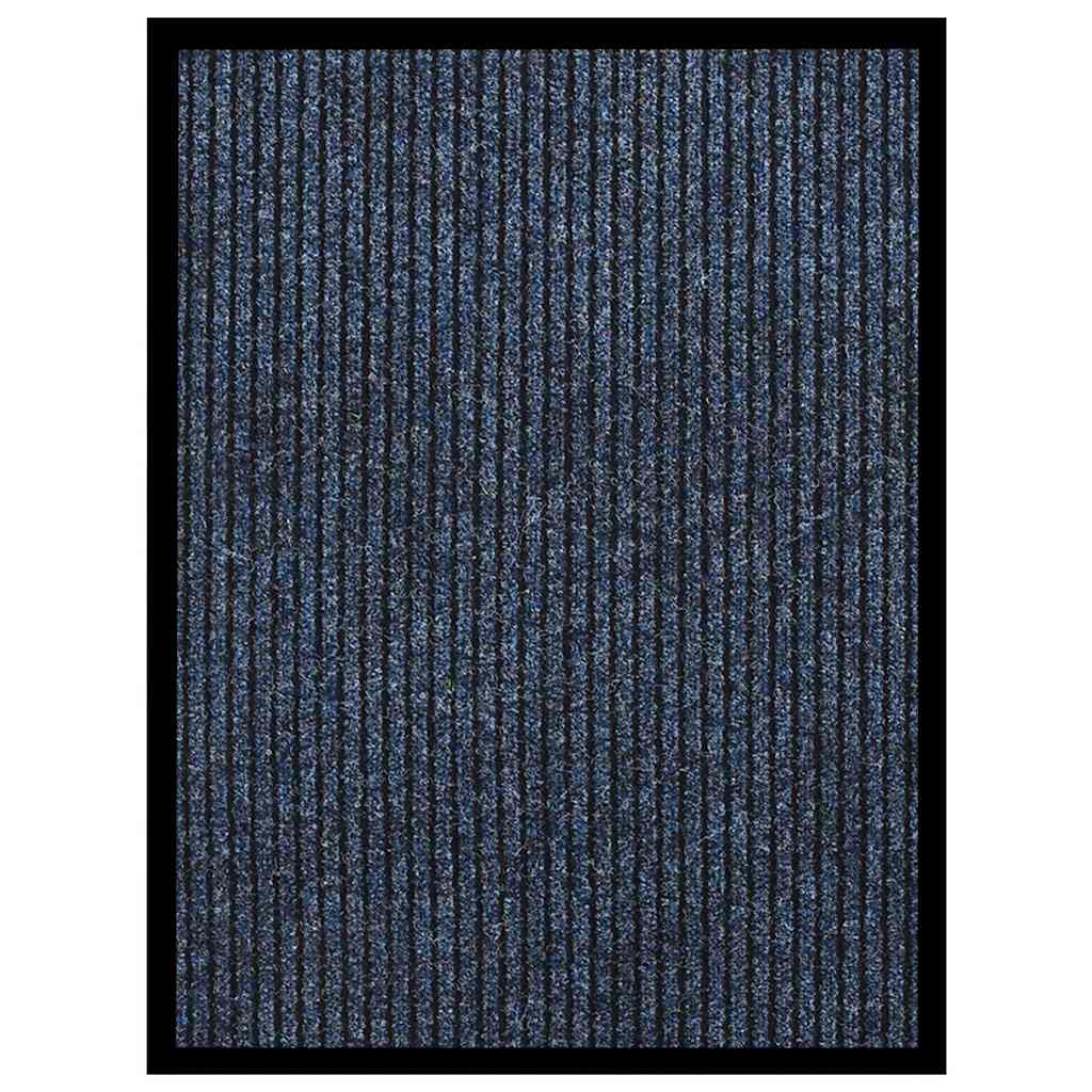 VIDAXL POORMAT 60x80 cm Streifenblau